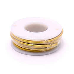 Matte Aluminum Wire, with Spool, Gold, 12 Gauge, 2mm, 5.8m/roll(AW-G001-M-2mm-14)