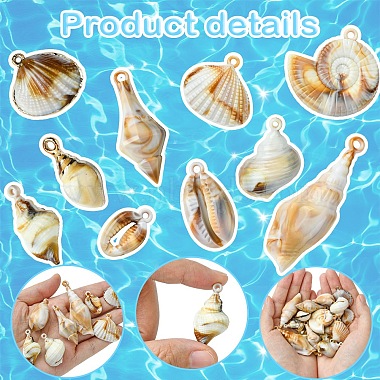 20Pcs 10 Styles Acrylic Pendants(FIND-YW0005-93)-3