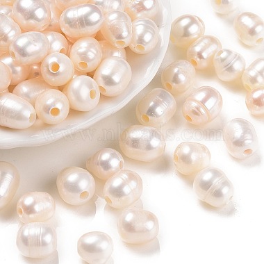 10mm White Rice Pearl Beads