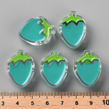Transparent Enamel Acrylic Beads(TACR-S155-003G)-4