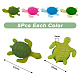 20Pcs 4 Style Sea Tortoise PVC & Resin Home Ornaments(DJEW-FH0001-22)-2
