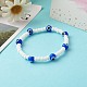 Glass Beads & Handmade Lampwork Beads Stretch Bracelets for Kid(BJEW-JB06475-01)-2