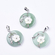 Natural Green Aventurine Pendants(G-F546-A06)-1