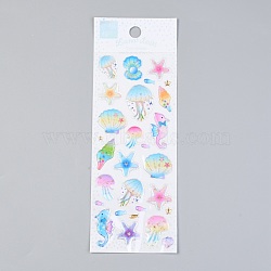 Epoxy Resin Sticker, for Scrapbooking, Travel Diary Craft, Mixed Patterns, 0.5~3.2x0.4~2.45cm(DIY-B009-06D)