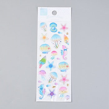Epoxy Resin Sticker, for Scrapbooking, Travel Diary Craft, Mixed Patterns, 0.5~3.2x0.4~2.45cm