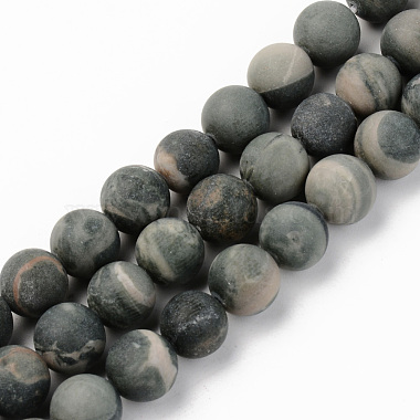 10mm Round Natural Turquoise Beads