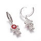 (Jewelry Parties Factory Sale)Brass Cubic Zirconia Hoop Earrings(EJEW-O084-01P-B)-1