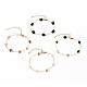 Nuggets Natural Gemstone Beaded Bracelets(BJEW-JB05705)-1