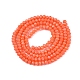 Opaque Solid Color Imitation Jade Glass Beads Strands(EGLA-A044-P1mm-D21)-2