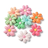 Opaque Resin Cabochons, Flower, Mixed Color, 6x28mm(RESI-H146-03A)