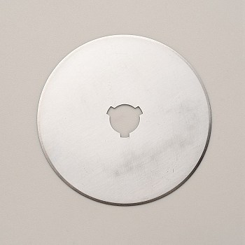 Alloy Replacement Rotary Cutter Blade, Circular Blades, For Cutting Thin Fabric/Leather, Paper, Plastic Sheet, Flat Round, Platinum, 60x0.2mm, Hole: 12.5x11.5mm