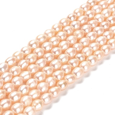 PeachPuff Rice Pearl Beads