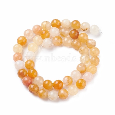 Chapelets de perle en jade de topaze naturelle(G-K153-B22-6mm)-2