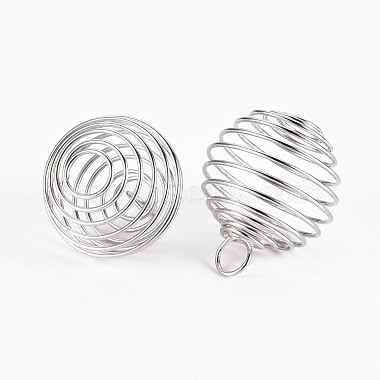 Coupelles de cages de perle en spirale de fil de fer(X-IFIN-R231-14mm-P)-2