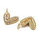 Rack Plating Brass Micro Pave Cubic Zirconia Pendants(KK-Z071-57G)-2