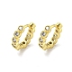 Brass Micro Pave Cubic Zirconia Hoop Earring(EJEW-C088-04E-G)-1