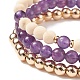 Ensemble de bracelets extensibles en perles de style bois naturel(BJEW-JB08497)-6