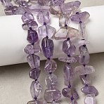 Natural Amethyst Beads Strands, Nuggets, 8~18mm, Hole: 1mm, 16.34''(41.5cm)~16.73''(42.5cm)(G-D365-E03-02)