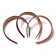 Wide Cloth Hair Bands, Solid Simple Hair Accessories for Women, Dark Red, 145x130x28mm(OHAR-PW0001-159G)