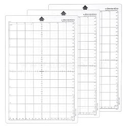 PVC Cutting Mat Pad, for Desktop Fine Manual Work Leather Craft Sewing DIY Punch Board, Clear, 33.4x22.3x0.05cm(DIY-WH0504-08)
