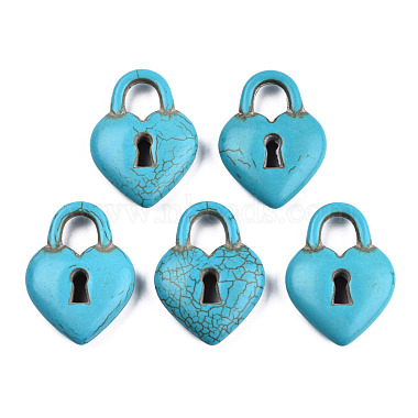 Synthetic Turquoise Pendants(X-TURQ-S283-04A)-3