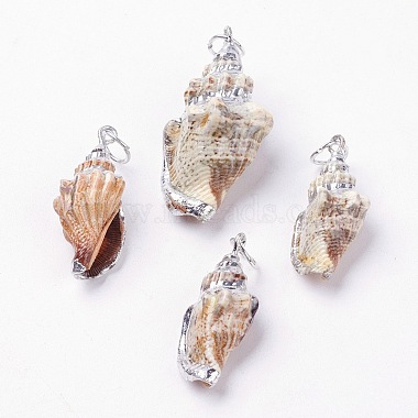Electroplate Spiral Shell Pendants(BSHE-L036-10)-1