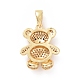 Brass Cubic Zirconia Pendants(ZIRC-K089-16G-01)-2