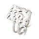 Non-Tarnish 304 Stainless Steel Open Cuff Rings(RJEW-Z018-17P)-1