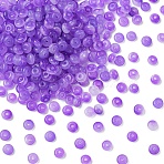 100G Baking Paint Imitation Jade Glass Beads, Rondelle, Blue Violet, 6.5x3.5mm, Hole: 1.4mm, 500pcs/100g(DGLA-YW0001-54B)