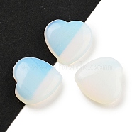 Heart Opalite Worry Stone, Anxiety Healing Thumb Stone, 19.5~20.5x20~20.5x5.8~6.8mm(G-C134-06A-06)