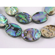Natural Abalone Shell/Paua Shell Beads Strands, Oval, Handmade~drilled, about 13mm wide, 18mm long, 3~4mm thick, hole: 0.5mm, 22pcs/strand, 16 inch, Black, 18x13x3mm,Hole:0.50mm(SHS017-01)