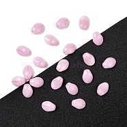 Czech Glass Beads, Tulip Petal/Lily Petal, Pink, 8.5x6x4mm, Hole: 1mm, about 380pcs/bag, 95~100g/bag(GLAA-L025-D23)
