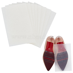 Transparent Shoe Repair Synthetic Rubber Heel Replacement, Anti-Slip Heel Pads, Rectangle, PapayaWhip, 164x100x1mm(AJEW-WH0304-93A)