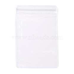 PVC Anti Oxidation Zip Lock Bags, Transparent Antitarnish Jewelry Packing Storage Pouch, Clear, 12x8x0.15cm, Unilateral Thickness: 4.9 Mil(0.125mm)(X-AJEW-G034-01E)