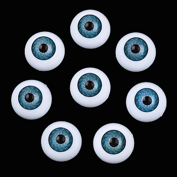 Craft Plastic Doll Eyes, Stuffed Toy Eyes, Sky Blue, 20x10mm