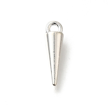 Tibetan Style Alloy Pendants, Cadmium Free & Lead Free, Cone, Antique Silver, 15.5x4x3mm, Hole: 1.8mm, about 961pcs/500g