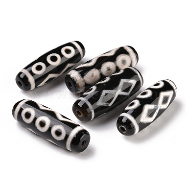 Tibetan Style dZi Beads(X-TDZI-E004-22)-2