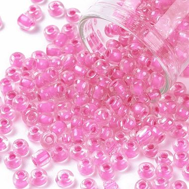 Orchid Round Glass Beads