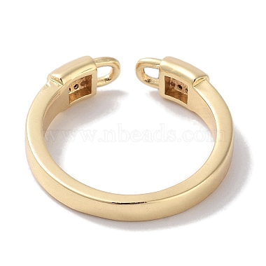 Brass Micro Pave Cubic Zirconia Cuff Rings(RJEW-G310-04G)-3