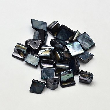 Prussian Blue Nuggets Freshwater Shell Beads