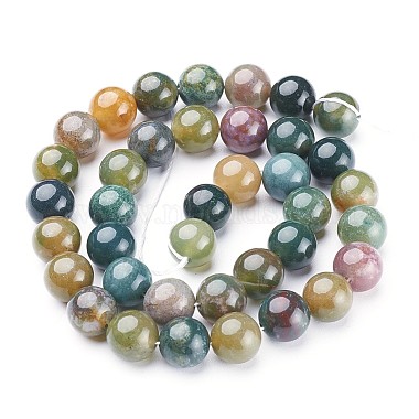 Natural Indian Agate Beads Strands(GSR10mmC002)-3