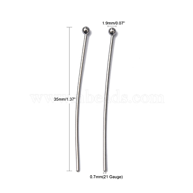 304 Stainless Steel Ball Head pins(STAS-M010-35mm-01)-5
