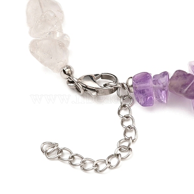 Natural Gemstone Beaded Anklets & Stretch Bracelets Jewelry Sets(SJEW-JS01133)-6