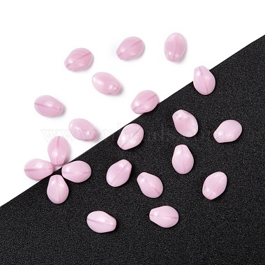 9mm Pink Flower Czech Glass Beads
