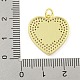 Rack Plating Heart with Flower Brass Micro Pave Clear Cubic Zirconia(KK-Z053-23G-02)-3