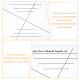 2Pcs 2 Style Square Fabric Cutting Rulers(TOOL-WH0052-17)-4