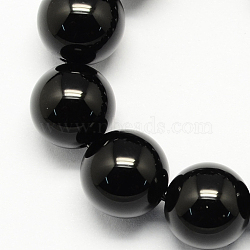 Natural Obsidian Bead Strands, Round, 6mm, Hole: 1mm, about 65pcs/strand, 15.7 inch(G-R173-6mm-02)