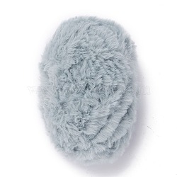 Polyester & Nylon Yarn, Imitation Fur Mink Wool, for DIY Knitting Soft Coat Scarf, Light Steel Blue, 4.5mm(YCOR-C001-01G)
