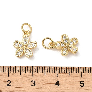 Brass Cubic Zirconia Pendants(KK-K349-20)-4