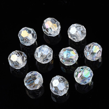 Clear Round Acrylic Beads